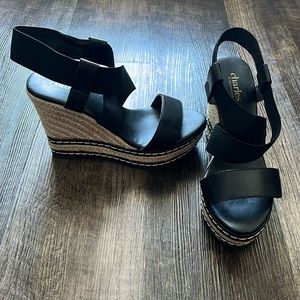 Black size 5 Charles by Charles David wedges. Worn maybe twice.